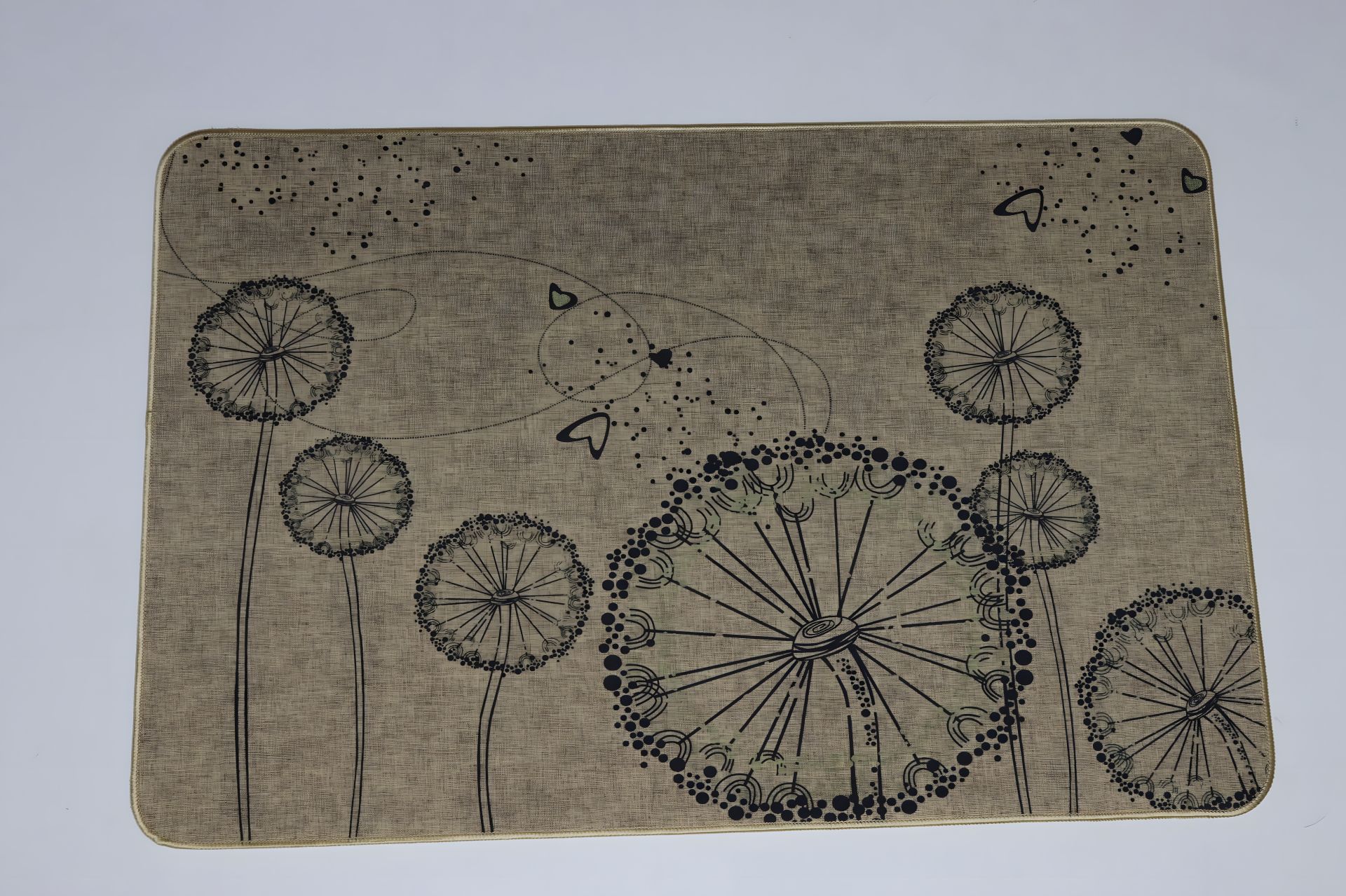 Входной коврик "льня" на эластичной резиновой основе 45x75 см одуванчик 5392/11 Входной коврик "льня" на эластичной резиновой основе 45x75 см одуванчик 5392/11