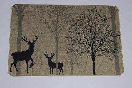 Килимок вхідний "Льон" на пружній каучуковій основі 60x90 см deer 5392/4 Килимок вхідний "Льон" на пружній каучуковій основі 60x90 см deer 5392/4