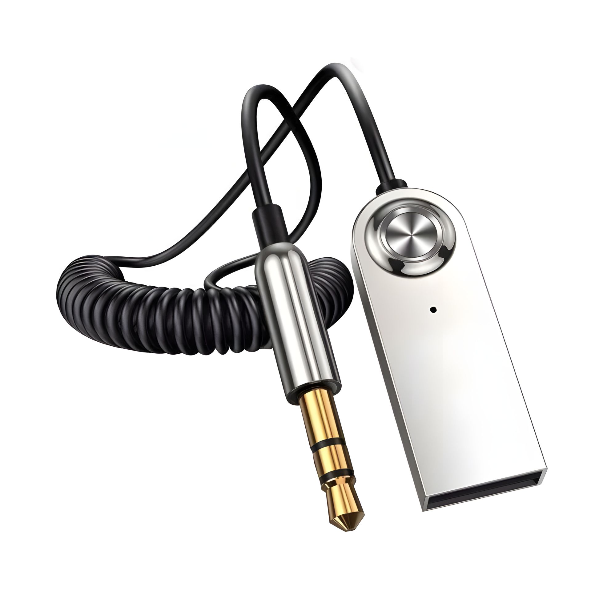 Bluetooth ресивер, BA01, AUX, mic, BT5.0, Grey-Black Bluetooth ресивер, BA01, AUX, mic, BT5.0, Grey-Black