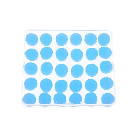 Силіконові беруші BSCB30C, м'які, 30шт в кейсі, сині