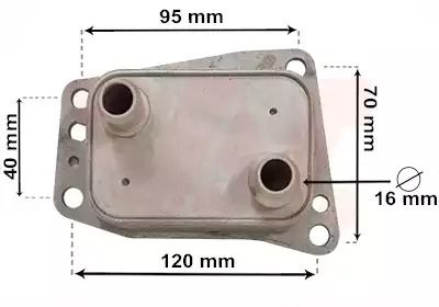Радіатор масляний TOYOTA FORD, FORD 2117645, VAN WEZEL (18013719) Радіатор масляний TOYOTA FORD, FORD 2117645, VAN WEZEL (18013719)