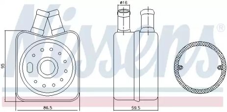 Радіатор масляний AUDI, VW, SKODA (Nissens) Радіатор масляний AUDI, VW, SKODA (Nissens)