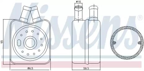 Радіатор масляний AUDI, VW, SKODA (Nissens) Радіатор масляний AUDI, VW, SKODA (Nissens)