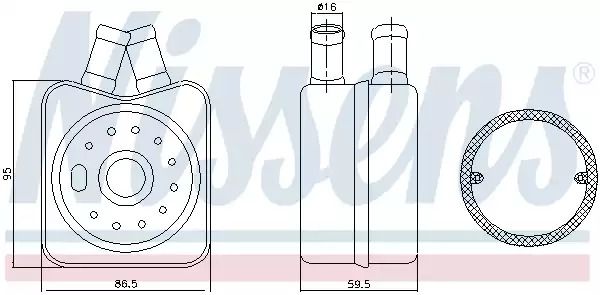 Радіатор масляний AUDI, VW, SKODA (Nissens) Радіатор масляний AUDI, VW, SKODA (Nissens)