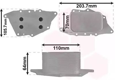 Радіатор масляний MINI BMW, BMW 11428574002, VAN WEZEL (06013700) Радіатор масляний MINI BMW, BMW 11428574002, VAN WEZEL (06013700)