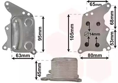 Радіатор масляний OPEL DS, BMW 11427552687, VAN WEZEL (06013729) Радіатор масляний OPEL DS, BMW 11427552687, VAN WEZEL (06013729)