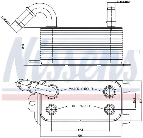 Масляний радіатор FORD C-MAX/FIESTA (2009) (Nissens) Масляний радіатор FORD C-MAX/FIESTA (2009) (Nissens)