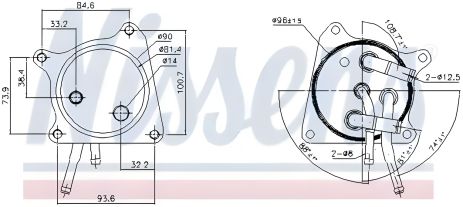 Масляный радиатор для MITSUBISHI (Nissens) Масляный радиатор для MITSUBISHI (Nissens)
