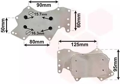 Радіатор масляний AUDI 059117021H, AUDI A6, VAN WEZEL (03013711) Радіатор масляний AUDI 059117021H, AUDI A6, VAN WEZEL (03013711)