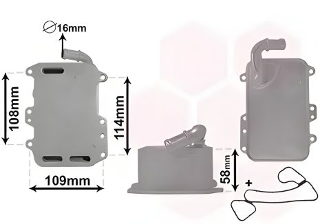 Радіатор масляний AUDI 059117021R, AUDI A4, VAN WEZEL (03003405) Радіатор масляний AUDI 059117021R, AUDI A4, VAN WEZEL (03003405)