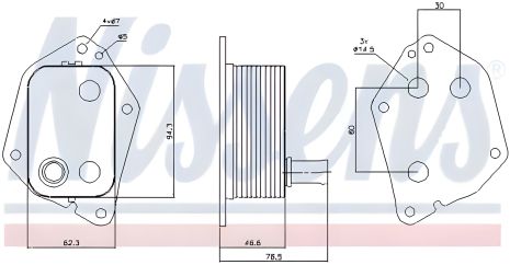 Масляний радіатор KIA/HYUNDAI (Nissens)