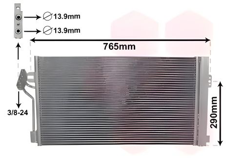 Конденсерний радіатор Vito (W639) 03-, Van Wezel (30 00 5352) без ресивера (30005352) Конденсерний радіатор Vito (W639) 03-, Van Wezel (30 00 5352) без ресивера (30005352)