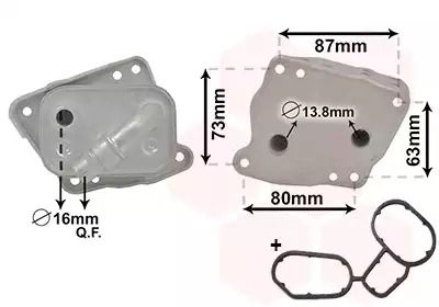 Радіатор масляний BMW 11427508967, BMW 1, VAN WEZEL (06003412) Радіатор масляний BMW 11427508967, BMW 1, VAN WEZEL (06003412)