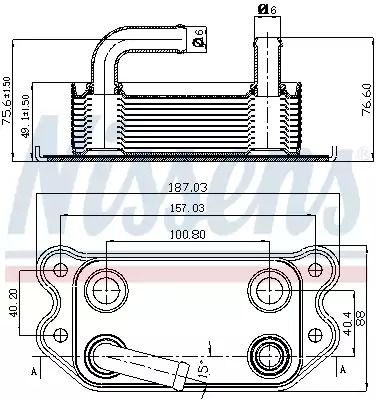 Радіатор масляний FORD/VOLVO (Nissens) Радіатор масляний FORD/VOLVO (Nissens)