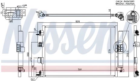 Кондиционерный радиатор FORD C-MAX/FOCUS, Nissens Кондиционерный радиатор FORD C-MAX/FOCUS, Nissens