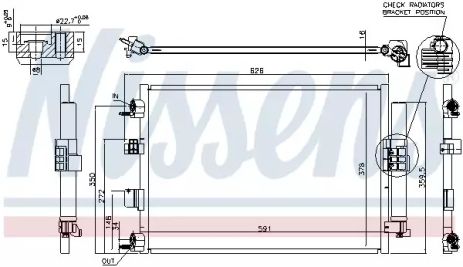 Радиатор кондиционера FORD C-MAX/FOCUS (Nissens) Радиатор кондиционера FORD C-MAX/FOCUS (Nissens)
