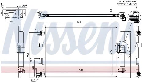Кондиціонера радіатор FORD C-MAX/FOCUS (Nissens)