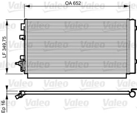 Радіатор кондиціонера 814187 (VALEO) Радіатор кондиціонера 814187 (VALEO)