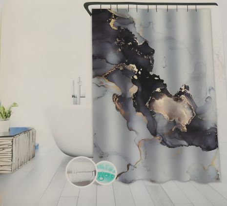 Тканинна штора для ванної 180*180 см, Cortina 85008