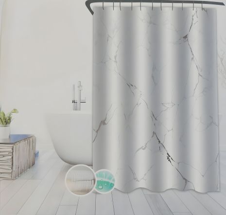 Ванная занавеска 180x180 см из ткани Cortina 85010 Ванная занавеска 180x180 см из ткани Cortina 85010