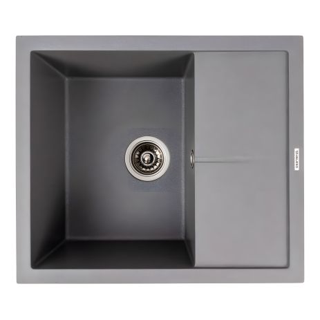 Valeso 5850 Гранітна кухонна мийка REYNA матова з сушкою, сірий мусон Valeso 5850 Гранітна кухонна мийка REYNA матова з сушкою, сірий мусон