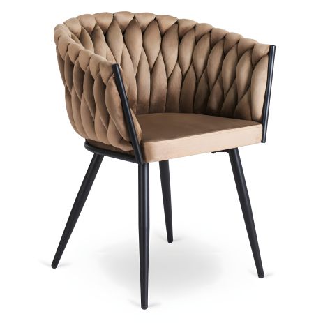 Крісло ELENA - Бежевий велюр