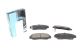 Комплект гальмівних колодок, дискове гальмо HONDA CIVIC, KAVO PARTS (KBP2037)