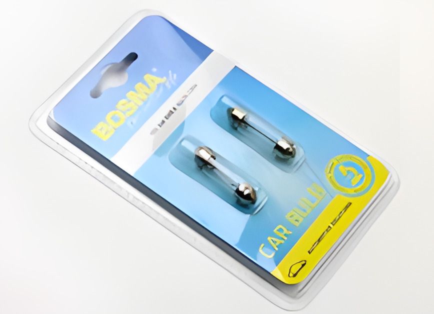 Автолампа SV8.5 12V 5W 10X36 C5W BLISTER (2 шт), бренд BOSMA (1680B) Автолампа SV8.5 12V 5W 10X36 C5W BLISTER (2 шт), бренд BOSMA (1680B)