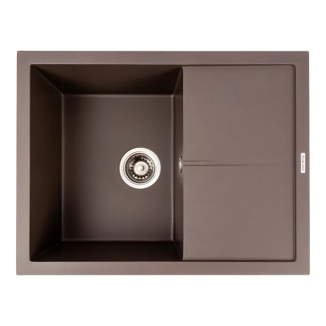 Гранитная кухонная мойка VALESO CRIPTA 6550 матовая тёмная скала