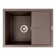 Гранітна мийка VALESO CRIPTA 6550 матова темного кольору скеля