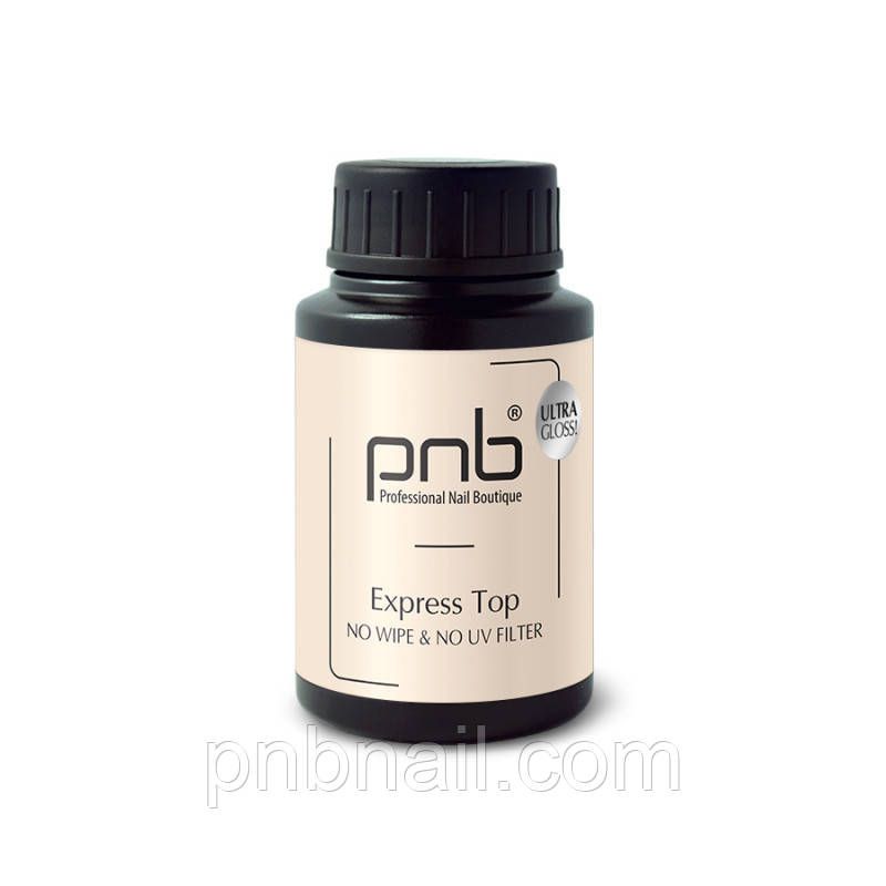 UV/LED Express Top No Wipe PNB ( Экспресс топ без липкого слоя PNB ) - 8мл / 17мл / 30 мл / 50 мл 30 UV/LED Express Top No Wipe PNB ( Экспресс топ без липкого слоя PNB ) - 8мл / 17мл / 30 мл / 50 мл 30