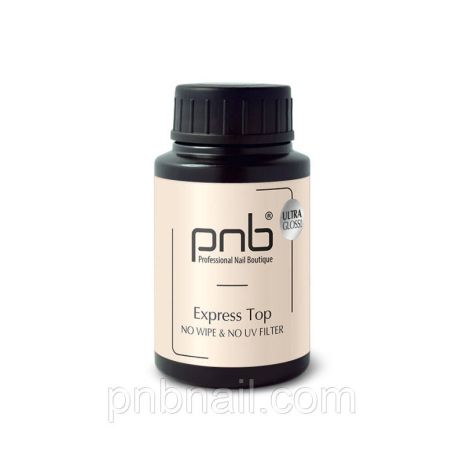 UV/LED Express Top No Wipe PNB ( Экспресс топ без липкого слоя PNB ) - 8мл / 17мл / 30 мл / 50 мл 30 UV/LED Express Top No Wipe PNB ( Экспресс топ без липкого слоя PNB ) - 8мл / 17мл / 30 мл / 50 мл 30