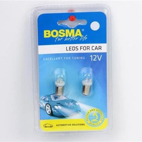 Автолампа BA9S LED 12V 3XSTANDARD LEDWHITE (2 шт), BOSMA (2991) Автолампа BA9S LED 12V 3XSTANDARD LEDWHITE (2 шт), BOSMA (2991)