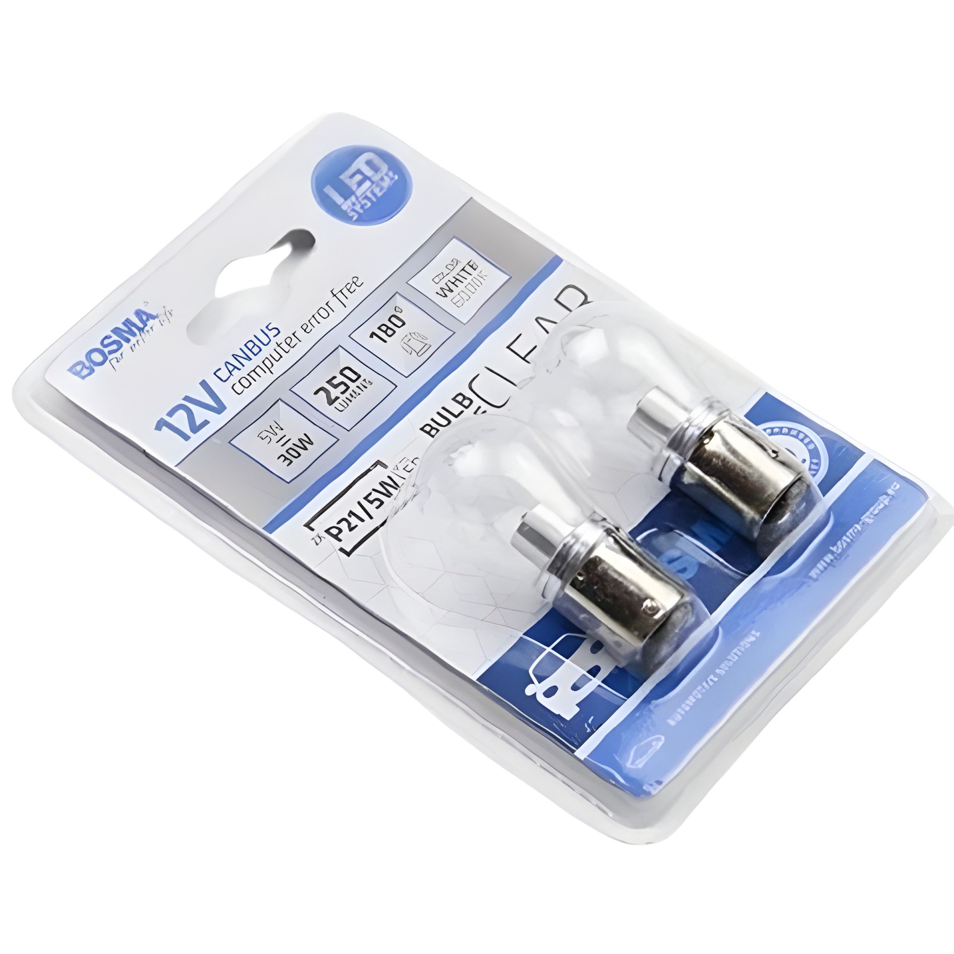 Автолампа BAY15D 12V з LED CREE3535 білого кольору 6000К, два штуки в blister, від BOSMA (6674) Автолампа BAY15D 12V з LED CREE3535 білого кольору 6000К, два штуки в blister, від BOSMA (6674)