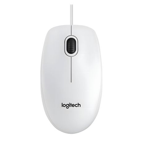 Компьютерная мышь Logitech B-100 Optical, белая (910-003360)