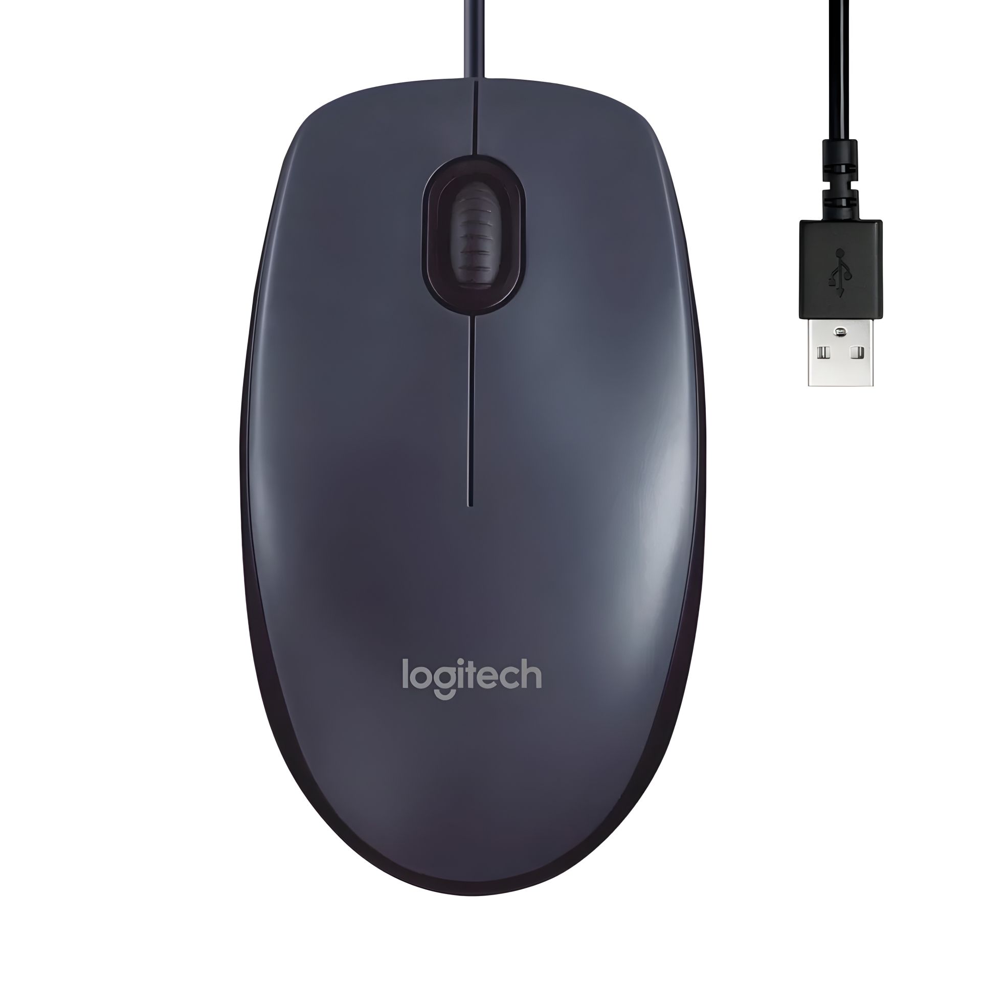 Дротова миша Logitech B100, Optical Mouse, 1000DPI, USB, 1.8m, чорна (910-003357) Дротова миша Logitech B100, Optical Mouse, 1000DPI, USB, 1.8m, чорна (910-003357)