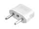 Пластиковый сетевой переходник ЕВРО HJ11 (белый) Пластиковый сетевой переходник ЕВРО HJ11 (белый)