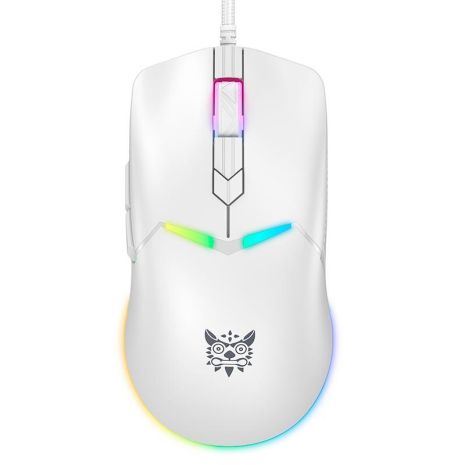 Миша Onikuma RGB Wired Gaming Mouse CW929, 400-6400DPI, USB, white Миша Onikuma RGB Wired Gaming Mouse CW929, 400-6400DPI, USB, white