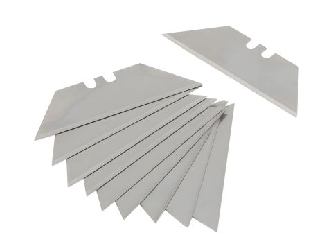 Трапециевидное лезвие для строительного ножа 19х60 мм, набор 10 шт, MASTERTOOL 17-0405