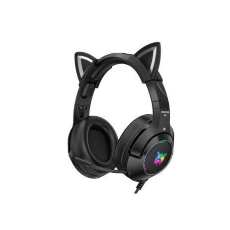 Дротова ігрова гарнітура ONIKUMA Gaming CAT with LED K9, USB, 3.5mm, 2.2m, black Дротова ігрова гарнітура ONIKUMA Gaming CAT with LED K9, USB, 3.5mm, 2.2m, black
