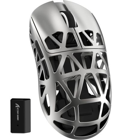 Бездротова миша ATTACK SHARK R2 42000 DPI PAW3950,8K 2.4G/USB-C з кабелем/Bluetooth Магнієвий сплав Бездротова миша ATTACK SHARK R2 42000 DPI PAW3950,8K 2.4G/USB-C з кабелем/Bluetooth Магнієвий сплав