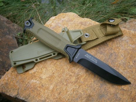 Ніж фултанг туристичний Gerber Portland Oregon 24 см олива в чохлі Ніж фултанг туристичний Gerber Portland Oregon 24 см олива в чохлі