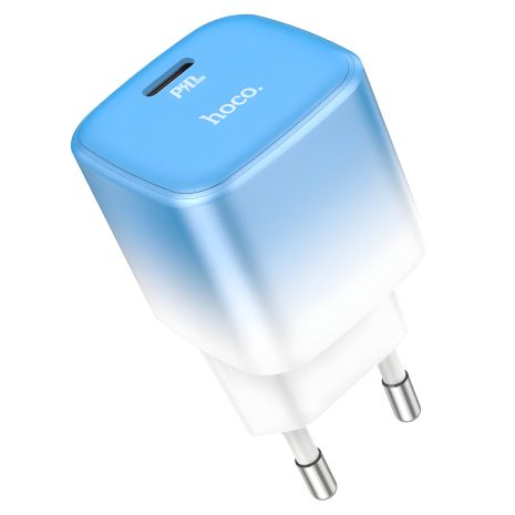 Зарядний пристрій Hoco C101A, Type-C, PD, 20W, синій Зарядний пристрій Hoco C101A, Type-C, PD, 20W, синій