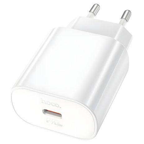Мережевий зарядний пристрій Hoco N22, Type-C, PD, 25W, білий (HOCO-N22) Мережевий зарядний пристрій Hoco N22, Type-C, PD, 25W, білий (HOCO-N22)