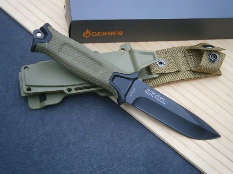 Фултанг нож Gerber Portland Oregon 24 см, оливковый, в чехле