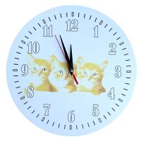 Настенные часы брендированные с символикой, логотипом "Промо" (30 cм) под заказ [ДВП, Открытые] (от 20 шт.)
