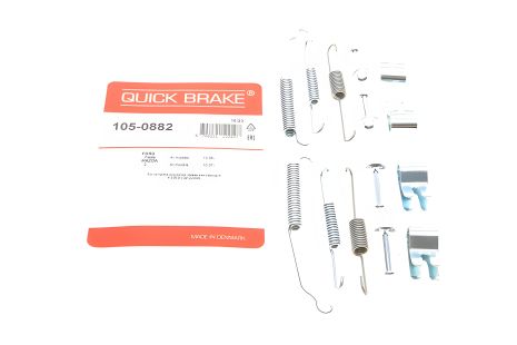 Монтажный комплект тормозных колодок FORD FIESTA, FORD KA+, QUICK BRAKE 1050882 Монтажный комплект тормозных колодок FORD FIESTA, FORD KA+, QUICK BRAKE 1050882