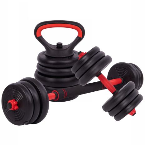 Установить многофункциональный RLANET Sport 4 в 1 гантель Стэнг Гирья Свалки 20 кг Установить многофункциональный RLANET Sport 4 в 1 гантель Стэнг Гирья Свалки 20 кг