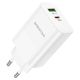 Сетевое зарядное устройство Borofone BN10 USB/ Type-C PD 65W белое