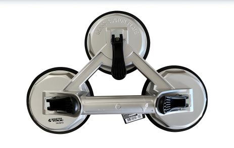 Вакуумний тримач для скла Ø 118 мм 3в1 150 кг алюміній MASTERTOOL 14-0913 Вакуумний тримач для скла Ø 118 мм 3в1 150 кг алюміній MASTERTOOL 14-0913